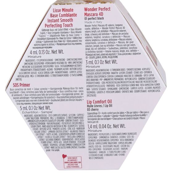 Clarins Makeup Essentials Set 4 SOS, Wonder Perfect, Lip Comfort, Instant Smooth - Picture 3 of 12